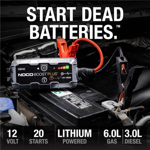 Boost Plus GB40 1000A UltraSafe Car Battery JumpStarter,12V Jump Starter Battery - Picture 2 of 7